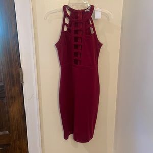 Charlotte Russe dark red cocktail dress